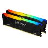 Память оперативная/ Kingston 32GB 3200MT/s DDR4 CL16 DIMM (Kit of 2) FURY Beast RGB Kingston