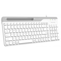 Клавиатура A4Tech FK25 белый/серый USB slim (FK25 WHITE) кабель 1.5м