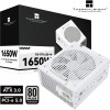 Блок питания 1650W/ Power Supply Thermalright, 1650W 80+ Platinum (ATX, 3.0, PCIe 5.0, Full modular, 1x24(20+4)pin 600mm, 4xCPU 8(4+4)pin, 9xPCIe*2 8(6+2)pin, 2x12VHPWR PCIe 5.0 12+4pin 650mm, 14xSATA, 5xMOLEX4pin, Active, 140x140mm, 170x150x86mm, OPP, OV