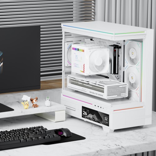 Кулер для процессора/ CPU Cooler Thermalright Peerless Assassin 140 Digital White (4-pin PWM, 165mm, Ni/Cu, 6x6mm, 1x120mm + 1x140mm, 82.CFM, 29.6dBA, 1850RPM, S: 1200, 1700, 1851, 115X, 2011, 2066, AM4, AM5, white)