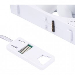 Кулер для корпуса/ Case Cooler Thermalright TL-M12QRW Reverse (124x120x25mm, 4-pin PWM, ARGB, 47.6CFM, 23.2dBA, 1500RPM, White)