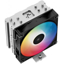 Кулер Deepcool AG400 LED RGB Soc-AM5/AM4/1200/1700/1851 черный 4-pin 18-32dB Al+Cu 220W 614gr Ret (R-AG400-BKLNMC-G-1) [R-AG400-BKLNMC-G-1]