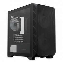 Корпус без блока питания/ Case HSPD M321, Mesh Mini-tower, Black, slide TG, 0.45 SPCC, 2x140mm ARGB (M11-140)+1x120mm ARGB (M11-120) mATX, mITX 160/340/184mm 2x2.5", 2x3.5", 4xPCI 2xUSB-A 3.0, 1xUSB-A 1.0 390x200x385mm