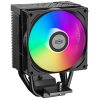 Кулер для процессора/ CPU Cooler PCCooler R300 ARGB BK (150W, 4-pin PWM, 133mm, Al/Cu, 3x6mm, ARGB, 1x92mm, 40.94CFM, 30dBA, 2200RPM, S: 1851/1700/1200/115X, AM5/AM4, black) PcCooler
