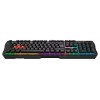 Клавиатура A4Tech B135N с LED подсветкой и подставкой для запястий - черный USB геймерский аксессуар (кабель 1.8м)