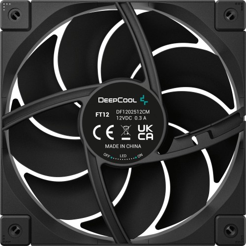 Вентилятор Deepcool FT12 120x120x25 мм черный 4-pin, 32 дБ - идеальное охлаждение для вашего корпуса