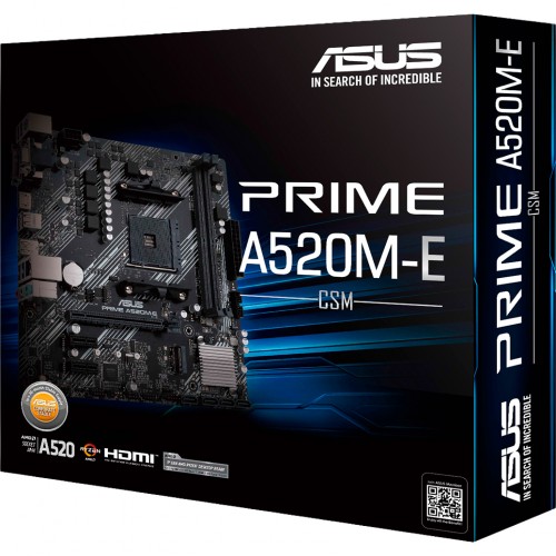 Материнская плата ASUS PRIME A520M-E/CSM: надежность и производительность для вашего ПК