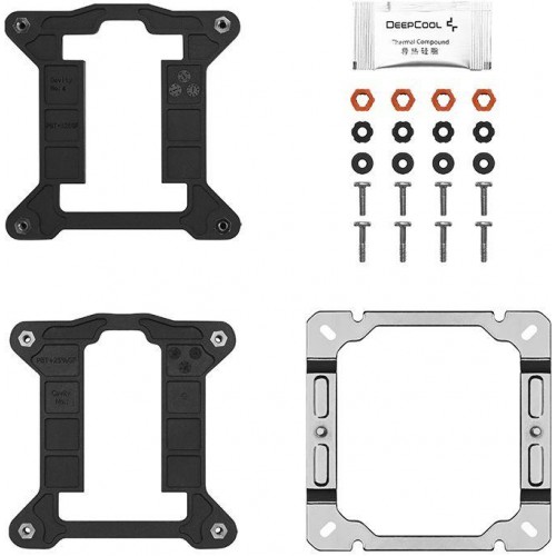 Кулер Deepcool AG400 LED RGB Soc-AM5/AM4/1200/1700/1851 черный 4-pin 18-32dB Al+Cu 220W 614gr Ret (R-AG400-BKLNMC-G-1) [R-AG400-BKLNMC-G-1]