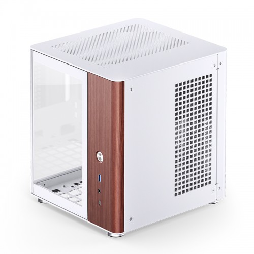 Корпус без блока питания/ Case JONSBO TK-0 White, Desktop SFF, TG, no fan, 1xUSB-A 3.2 + 1xUSB-C 3.2, SFX PSU Support, mITX White JONSBO