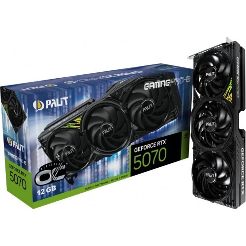 Видеокарта PALIT RTX 5070 GAMINGPRO-S OC 12GB - Высокая производительность для геймеров