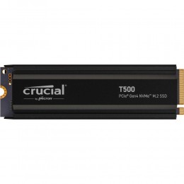 Твердотельный накопитель Crucial T500 1TB PCIe Gen4 NVMe M.2 SSD with heatsink CT1000T500SSD5