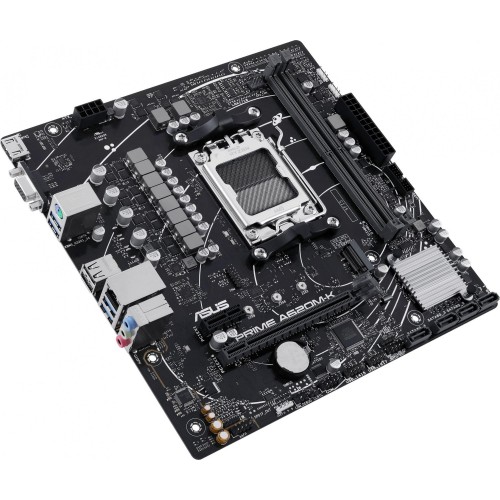 Купить материнскую плату Asus PRIME A620M-K AM5 с поддержкой DDR5, 7.1 звука и HDMI
