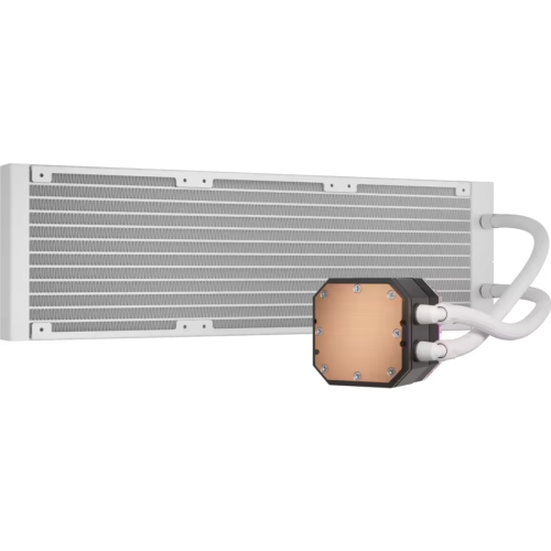 Система жидкостного охлаждения/ Water Cooling System Corsair iCUE H150i ELITE CAPELLIX XT (360mm, White, RGB/ Fans: 3x120mm, 65.57CFM, 37dBA, 2100RPM/Rad thickness 27mm/ S: 1851, 1700, 1200, 115X, AM5, AM4) Corsair