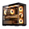 Корпус JONSBO D300 Mini-Tower без блока питания: стильный черный кейс для mATX и mITX с USB-A 3.2 и USB-C 3.2