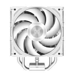 Кулер для процессора/ CPU Cooler PCCooler RZ400 V2 WH (230W, 4-pin PWM, 155mm, Al/Cu, 4x6mm, 1x120mm, 86.73CFM, 32dBA, 2200RPM, S: 1851/1700/1200/115X, AM5/AM4, black)