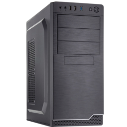 Корпус c блоком питания 450 Ватт/ Case Foxline FL-816, ATX, 3x5.25EXT, 1x3.5EXT, 3x3.5INT, 2xUSB2.0+1xUSB3.0, HDA, w/o FAN, w/450W ATX PSU, w/1.2m EU pwr cord