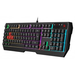 Клавиатура A4Tech B135N черный USB for gamer LED (подставка для запястий) кабель 1.8м