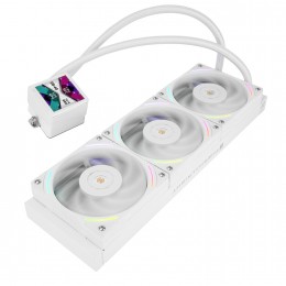 Система жидкостного охлаждения/ Water Cooling System Thermalright Frozen Vision 360 V2 (360mm, LED, White, ARGB/ Fans: 3x120mm, 69CFM, 27dBA, 2150RPM/ Pump height 60mm, 23dBA, 3000RPM, Rad thickness 27mm/ S: 1700, 1200, 1851, 115X, 2011, 2066, AM5, AM4)