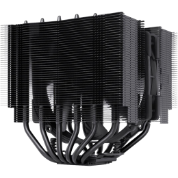 Кулер для процессора/ CPU Cooler Noctua NH-D15S chromax.black (167W, 4-pin PWM, 160mm, Al/Cu, 6x6mm, 1x150x140x25mm, 82.5CFM, 24.6dBA, 1500RPM, S: 1851/1700/1200/115X, AM5/AM4, Black)