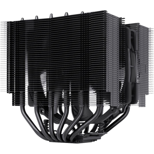 Кулер для процессора/ CPU Cooler Noctua NH-D15S chromax.black (167W, 4-pin PWM, 160mm, Al/Cu, 6x6mm, 1x150x140x25mm, 82.5CFM, 24.6dBA, 1500RPM, S: 1851/1700/1200/115X, AM5/AM4, Black)