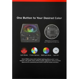 Блок питания Thermaltake ATX 750W Smart BX1 RGB 80+ bronze (20+4pin) APFC 120mm fan color LED 8xSATA RTL [PS-SPR-0750NHSABE-1]