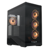 Корпус без блока питания/ Case HSPD F711, Panoramic Full Tower, Black, TG, 0.7 SPCC, 4x120mm ARGB (FN027) ATX, mATX, mITX 190/420/280mm 2x2.5", 2x3.5", 7xPCI 1xUSB-A 3.0, 1xUSB-C 445x235x475mm HSPD