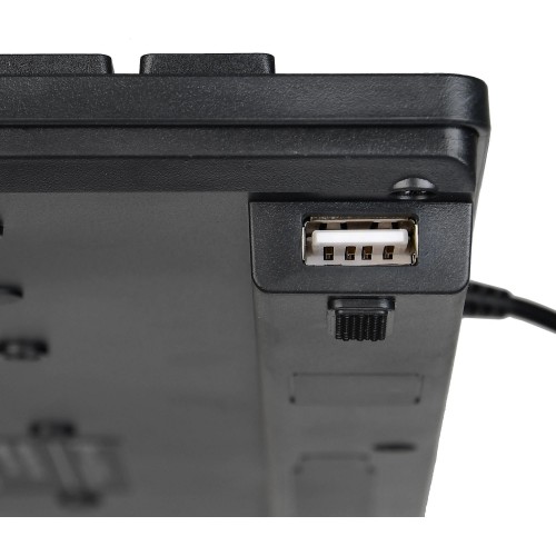 Клавиатура Оклик 520M2U USB Slim Multimedia черная с кабелем 1.6м - идеальный выбор для комфортной работы и игр