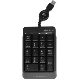 Числовой блок A4Tech FK13 серый USB slim для ноутбука (FK13 USB ( GREY)) кабель 0.7м