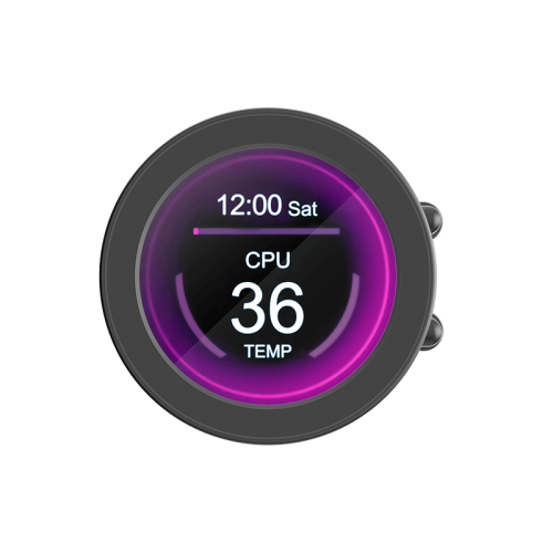 Водяное охлаждение для процессора/ Water Cooling System SAMA Q70 Black (360mm, LED temp., Black, ARGB/ Fans: 3x120mm, 86CFM, 30dBA, 2600RPM/ Pump height 64mm, 30dBA, 2800RPM, Rad thickness 27mm/ S: 1851, 1700, 1200, 20XX, 115X, AM5, AM4) SAMA