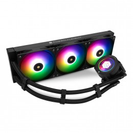 Система жидкостного охлаждения/ Water Cooling System Thermalright Core Vision 360 (360mm, LED, Black, ARGB/ Fans: 3x120mm, 72.37CFM, 27.7dBA, 2000RPM/ Pump height 66mm, Rad thickness 27mm/ S: 1700, 1200, 1851, 115X, 2011, 2066, AM5, AM4)