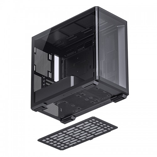 Корпус JONSBO D300 Mini-Tower без блока питания: стильный черный кейс для mATX и mITX с USB-A 3.2 и USB-C 3.2