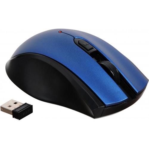 Купить беспроводную оптическую мышь Acer OMR031 черный/синий 1600dpi с USB и 4 кнопками