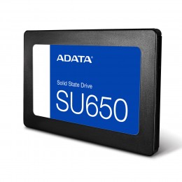 Твердотельный накопитель/ ADATA SSD Ultimate SU650, 480GB, 2.5" 7mm, SATA3, 3D TLC, R/W 520/450MB/s, IOPs 40 000/75 000, TBW 280, DWPD 0.5 (3 года)