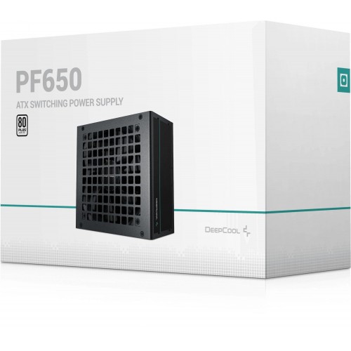 Блок питания Deepcool ATX 650W PF650 80+ white (20+4pin) APFC 120mm fan 6xSATA RTL