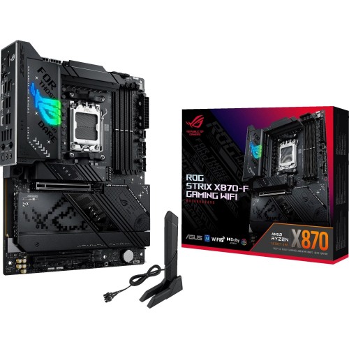 Купить материнскую плату Asus ROG STRIX X870-F GAMING WIFI AM5 - 4xDDR5, 2.5G LAN, HDMI и DP