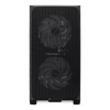 Корпус без блока питания/ Case HSPD M321, Mesh Mini-tower, Black, slide TG, 0.45 SPCC, 2x140mm ARGB (M11-140)+1x120mm ARGB (M11-120) mATX, mITX 160/340/184mm 2x2.5", 2x3.5", 4xPCI 2xUSB-A 3.0, 1xUSB-A 1.0 390x200x385mm HSPD