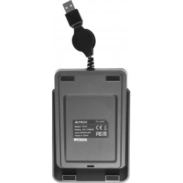 Числовой блок A4Tech FK13 серый USB slim для ноутбука (FK13 USB ( GREY)) кабель 0.7м