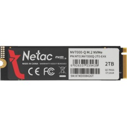 Твердотельный накопитель Netac PCIe 4.0 x4 2TB NT01NV7000Q-2T0-E4X NV7000Q M.2 2280 [NT01NV7000Q-2T0-E4X]