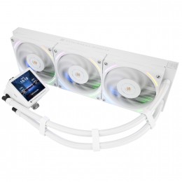 Система жидкостного охлаждения/ Water Cooling System Thermalright Frozen Vision 360 V2 (360mm, LED, White, ARGB/ Fans: 3x120mm, 69CFM, 27dBA, 2150RPM/ Pump height 60mm, 23dBA, 3000RPM, Rad thickness 27mm/ S: 1700, 1200, 1851, 115X, 2011, 2066, AM5, AM4)