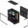 Корпус без блока питания/ Case Thermalright M10 FAN4-C, Mini-Tower, TG, 4x120mm ARGB, 2xUSB-A 3.0, 1xUSB Type-C, mATX, mITX Black