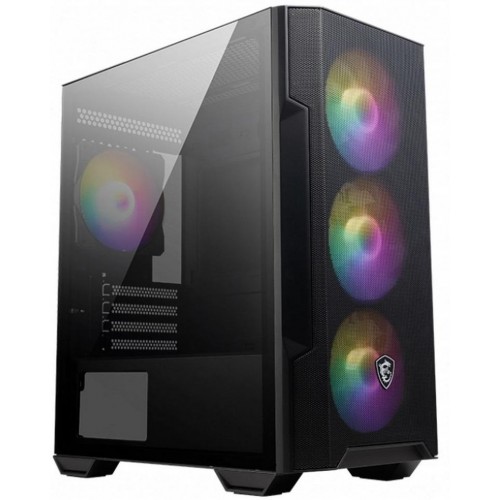 Корпус MSI MAG FORGE M100R черный mATX с 2 вентиляторами, USB 3.0 и аудио разъемами