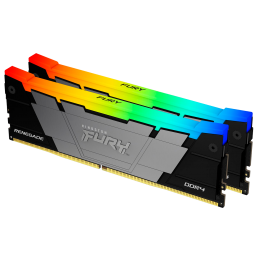 Память оперативная/ Kingston 16GB 3600MT/s DDR4 CL16 DIMM (Kit of 2) FURY Renegade RGB