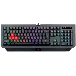 Клавиатура/ Клавиатура A4Tech B120N черный USB Multimedia for gamer LED каб.:1.8м