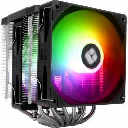 Кулер для процессора/ CPU Cooler Thermalright Peerless Assassin 120 Digital Black ARGB (4-pin PWM, LED temp., 162mm, Ni/Cu, 6x6mm, ARGB, 2x120mm, 88.89CFM, 25.6dBA, 1850RPM, S: 1851, 1700, 1200, 115X, AM5, AM4, black)