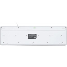 Клавиатура Оклик 500M белый USB slim Multimedia (1061586) кабель 1.5м
