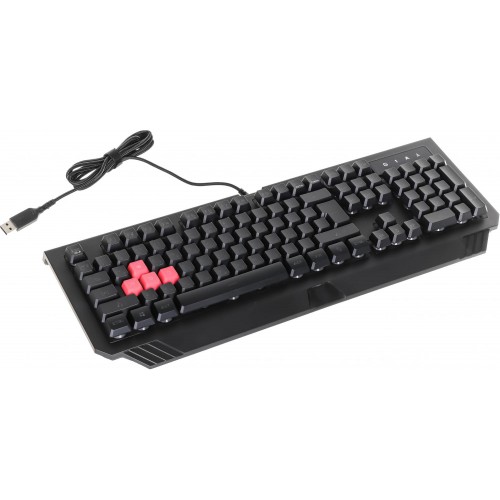 Клавиатура A4Tech B120N USB с LED-подсветкой для геймеров, черная, 1.8 м кабель