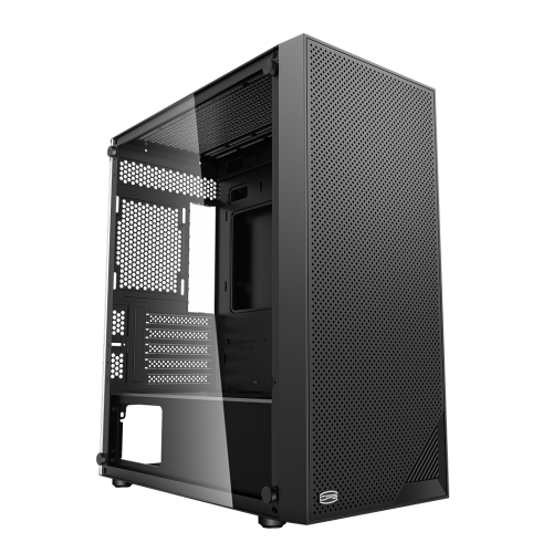 Корпус без блока питания/ Case PCCooler C3B310 BK, Mini-Tower, TG, Mesh, no fans, 2xUSB-A 2.0 + 1xUSB-A 3.0, mATX, mITX Black