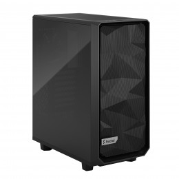 Корпус ПК без блока питания/ Case Fractal Design Meshify 2 Compact TG Dark Tint, Midi-Tower, 2x140mm + 1x120mm, 2xUSB-A 3.2 + 1xUSB 3.2 Type-C ATX, mATX, mITX Black
