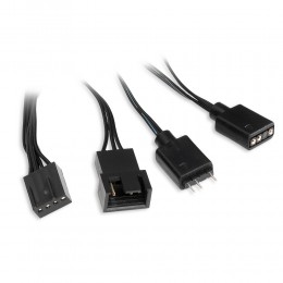 Кулер для ПК/ Case Cooler HSPD FN001 Black (140x140x25mm, 4-pin PWM, ARGB, 58.7CFM, 35dBA, 1500RPM, Black)