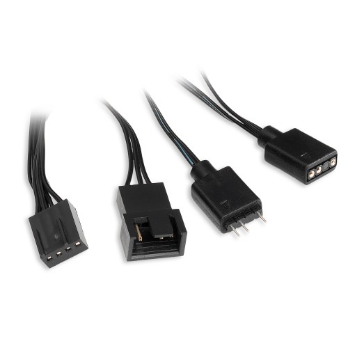 Кулер для ПК/ Case Cooler HSPD FN001 Black (140x140x25mm, 4-pin PWM, ARGB, 58.7CFM, 35dBA, 1500RPM, Black) HSPD